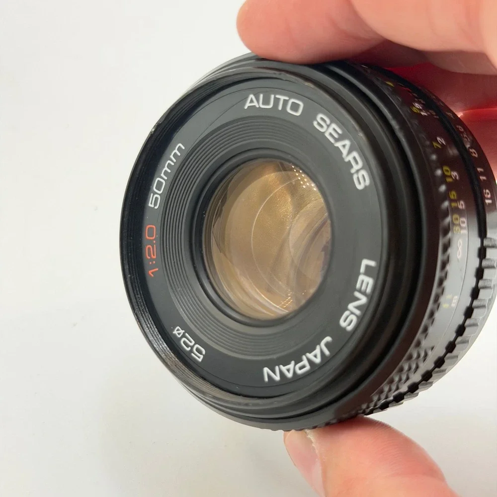 Sears KS Super 35mm SLR Film Camera W/ Auto Sears 50mm f2.0 Lens Pentax K Mount